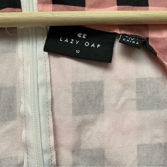 Lazy Oaf x Dolls Kill Checkered / Gingham Square Neckline Mini Dress - Picture 13 of 14